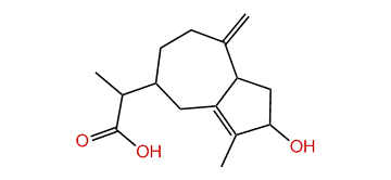 2-Hydroxyguaia-1(10),11-dien-15-oic acid